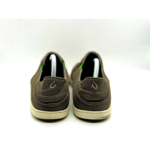 Olukai Shoes Men Size 11 Nohea Mesh Mustang Lime Peel Shoes Slip On Loafers - Picture 4 of 6